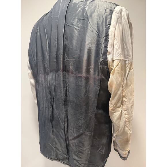 Brioni Neiman Marcus Escorial Wool Suit Jacket Houndstooth Blk White Size 48R JL - Picture 10 of 16